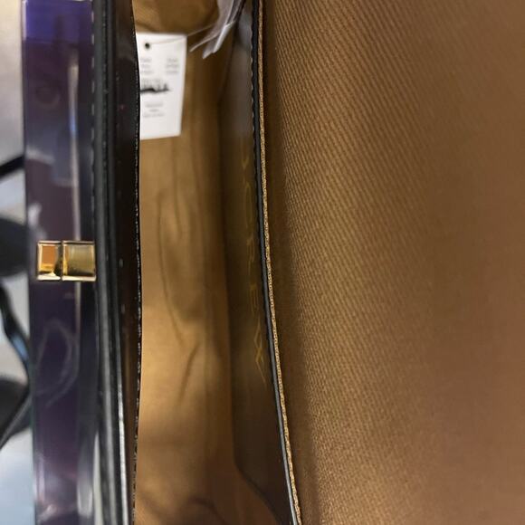 J. Crew Edie Crossbody Bag in Italian Leather Black OS NWT - Picture 11 of 16